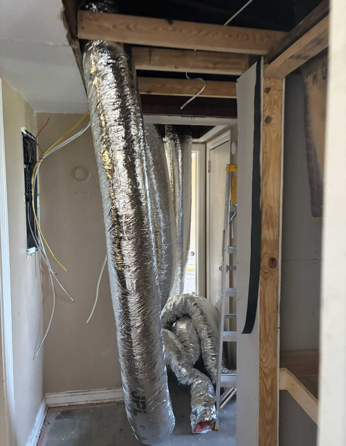 New HVAC and mechanical rough-in